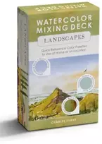 KNYGA Evans Charles Watercolor Mixing Deck: Landscapes, Quick Reference Color Palettes to Use at Home or on Location