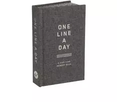 KNYGA Diary Or Journal Charcoal Canvas One Line a Day