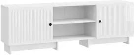 TV staliukas Televizoriaus spintelė Aukšto Blizgesio Baltas 150 x 31 x 50 cm