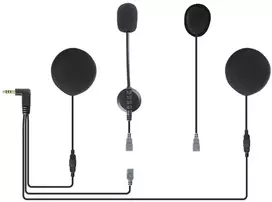 Motorcycle helmet headset with 3.5 mm plug for Q7 EJEAS HIFI-M2 intercom