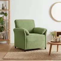 1 vietos sofa Šviesiai žalia 88 x 83 x 95 cm Aksomas