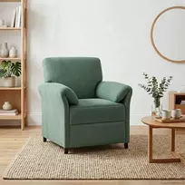 1 vietos sofa Jūrinė žalia 88 x 83 x 95 cm Aksomas