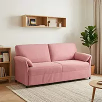 3-Vietis Sofa Rožinė 198 x 83 x 95 cm Aksomas