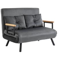 Sofa-lova su miegamąja funkcija, lovos dėžė, velvetas, tamsiai pilka, 102x73x81 cm