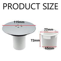 Vandentiekio žarnos, vožtuvai,Universalus dušo nutekėjimo dangtis - 90mm/115mm greito srauto dušo sifono dangtis, chromo apdaila.