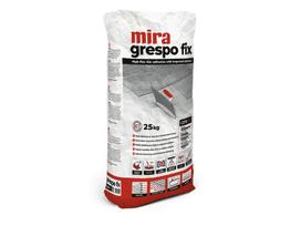 Pilki ir elastingi plytelių klijai Mira grespo fix grey C2TE S1, 25 kg