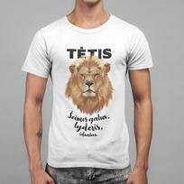 Marškinėliai "Tėtis - šeimos galva", Pelenų