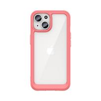 Sustiprintas dėklas iPhone 15 Plus Outer Space – raudonas