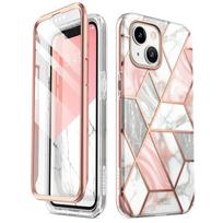 Supcase Cosmo dėklas iPhone 14 Plus – rožinis marmuras