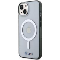 BMW Silver Ring MagSafe dėklas iPhone 14/15 Plus – skaidrus