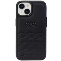 Audi GT Synthetic Leather dėklas iPhone 15 Plus – juodas