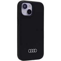 Audi silikoninis dėklas iPhone 15 Plus – juodas