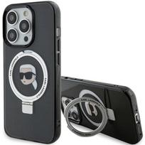 Karl Lagerfeld MagSafe dėklas iPhone 15 Pro Max – juodas