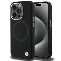 BMW MagSafe silikoninis dėklas iPhone 15 Pro – juodas