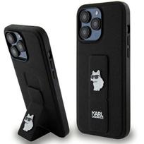 Karl Lagerfeld Gripstand dėklas iPhone 13 Pro Max – juodas