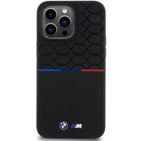 BMW M silikoninis MagSafe dėklas iPhone 15 Pro Max – juodas