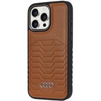 Audi MagSafe dėklas iPhone 14 Pro Max – rudas