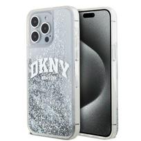 DKNY blizgus dėklas iPhone 15 Pro Max – baltas