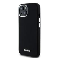 DKNY MagSafe silikoninis dėklas iPhone 15/14/13 – juodas