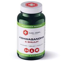 ASHWAGANDHA + SHILAJIT Swiss Herbal, 60 kapsulių