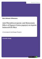 Anti-Thrombocytopenic and Hemostatic Effect of Papaya (Carica papaya) on Aspirin Induced-ICR Mice: A Screening for Anti-Dengue Property