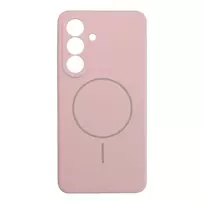 OEM Silicone 2mm phone case with MagSafe support for Samsung Galaxy S26+ (S947) pink