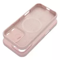 OEM 2mm silicone phone case with MagSafe support for iPhone 16, pink