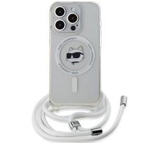 Karl Lagerfeld MagSafe dėklas iPhone 15 Pro – skaidrus