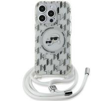 Karl Lagerfeld MagSafe dėklas iPhone 15 Pro Max – skaidrus