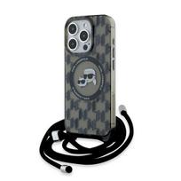 Karl Lagerfeld MagSafe dėklas iPhone 15 Pro – juodas