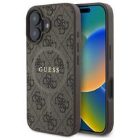 Guess MagSafe dėklas iPhone 16 6,1″ – rudas