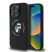 Karl Lagerfeld MagSafe dėklas iPhone 16 Pro Max – juodas