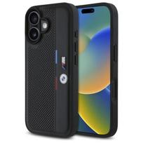 BMW M perforuotas dėklas iPhone 16 – juodas