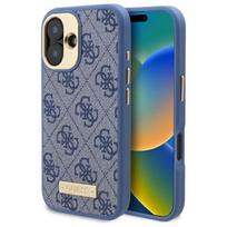 Guess MagSafe dėklas iPhone 16 Plus – mėlynas