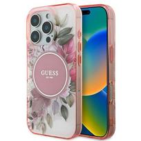 Guess MagSafe dėklas iPhone 16 Pro Max – rožinis