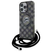 Karl Lagerfeld MagSafe dėklas iPhone 16 Pro – juodas