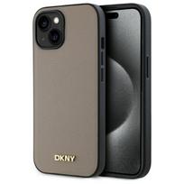 DKNY MagSafe dėklas iPhone 15 – smėlio spalvos
