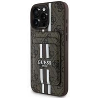 Guess 4G Stripes MagSafe dėklas iPhone 16 Pro Max – rudas