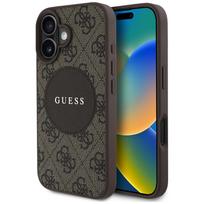 Guess MagSafe dėklas iPhone 16 – rudas