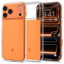 Spigen Thin Fit MagSafe dėklas iPhone 17 Pro – skaidrus oranžinis