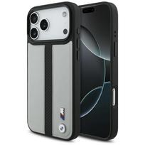BMW M perforuotas juostelinis logotipas MagSafe Dėklas, skirtas iPhone 17 Pro Max - Gray