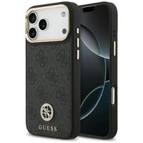 Guess 4G Strass Logo MagSafe Dėklas, skirtas iPhone 17 Pro Max – juodas