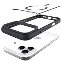 3mk Satin Armor MagCase, skirtas iPhone 17 Pro Max – permatomas juodas