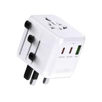 SBS Kelioninis adapteris 2xUSB-C 1xUSB-A universalus - baltas