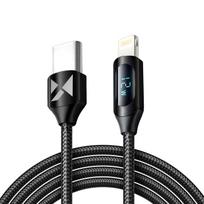 Wozinsky laidas Lightning - USB-C WUCLC2 36W 480Mb/s 2m su ekranu juodas