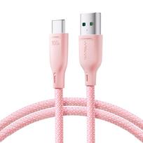 Joyroom Multi-Color Series S-A34 USB-A / USB-C Laidas 100W 1m - rožinis