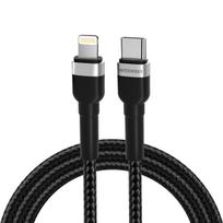 Wozinsky laidas WNBCL1 Lightning / USB-C PD 30W 1 m juodas