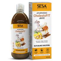 Sesa Ajurvedinis CholestoFIT sultys 1L Širdies sveikatai ir cholesterolio balansui Su medumi, česnaku, citrina, ACV, be cukraus