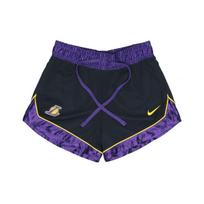 Nike NBA Los Angeles Lakers Greitai džiūstantys krepšinio šortai Moteriški šortai Juodi AV0211-010 L