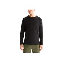 On Focus Lg Sleeve Solid Round Neck Sports T-Shirt Men Tops Black 1MD30140553 L